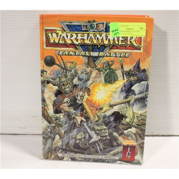 1987 WARHAMMER FANTASY BATTLE GAME BOOK