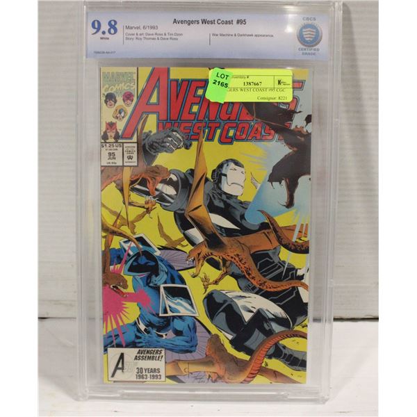 AVENGERS WEST COAST #95 CGC