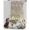 Image 1 : 81" X 81" REVERSIBLE BEDSPREAD AND
