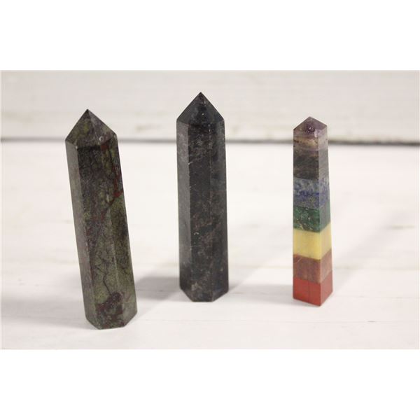 3 CRYSTAL TOWERS 4 INCH