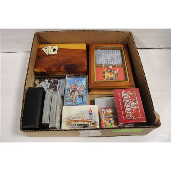 FLAT OF SEALED PLAYING CARDS