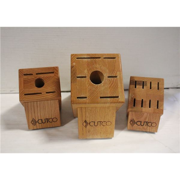 LOT OF CUTCO KNIFE BLOCKS