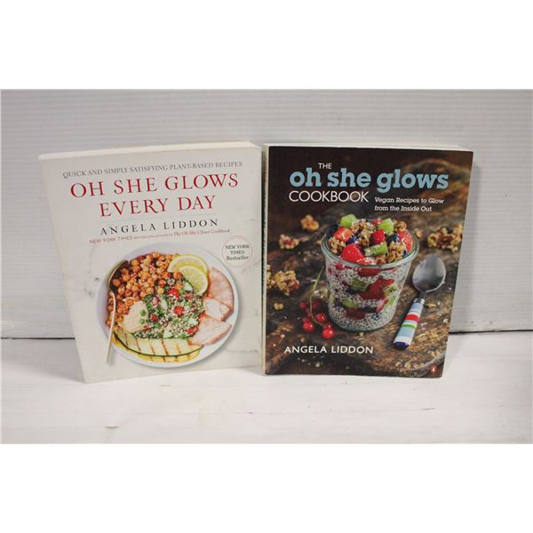 "OH SHE GLOWS" VEGAN COOKBOOK SET OF 2