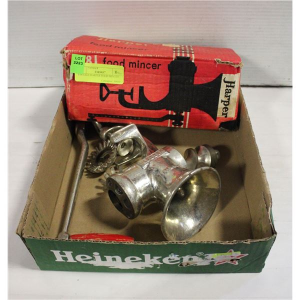 VINTAGE HARPER FOOD MINCER