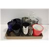 Image 1 : ASSORTED GLASSWARE, MUGS, STEINS AND DECANTER