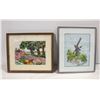 Image 1 : VINTAGE FRAMED NEEDLEPOINT- LOT OF 2