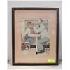 Image 1 : VINTAGE FRAMED NORMAN ROCKWELL 18X22