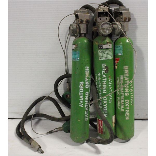 VINTAGE AVIATORS BREATHING OXYGEN BOTTLE