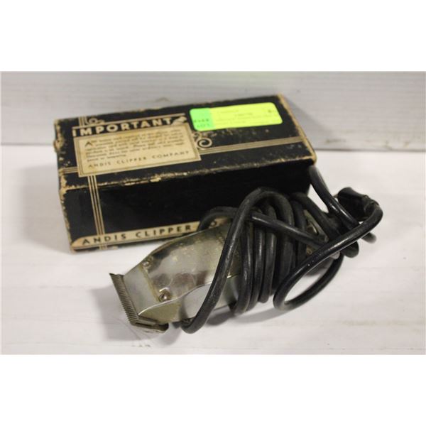 124. VINTAGE ANDIS ELECTRIC HAIR CLIPPERS JUNIOR