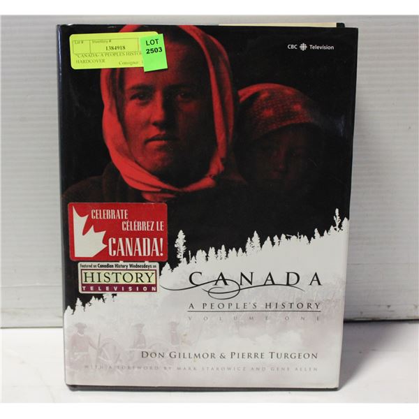 "CANADA- A PEOPLES HISTORY" HARDCOVER