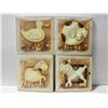 Image 1 : SET OF 4 ANIMAL PRINTS FOR A KIDS ROOM