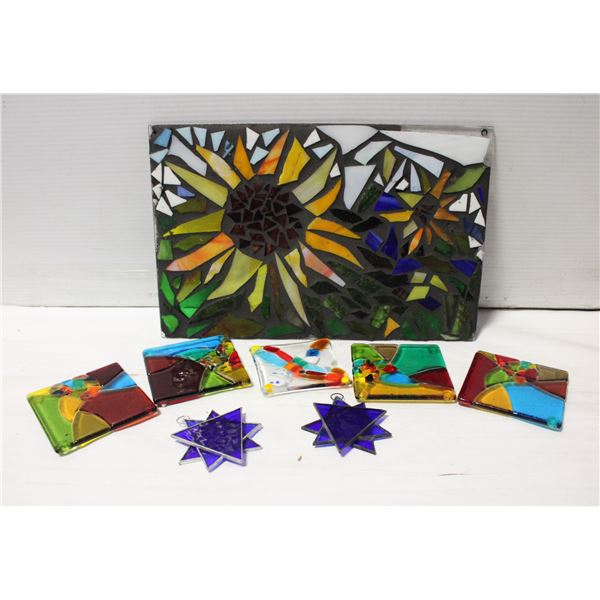 HAND CRAFTED STAIN GLASS- ASSORTED