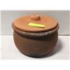Image 1 : HAND CLAY POT WITH LID FOR COOKING BROWN COLOUR