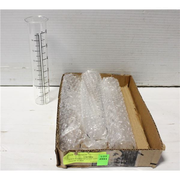 4 PCS RAIN CAPACITY GAUGE WITH CLEAR SCALE