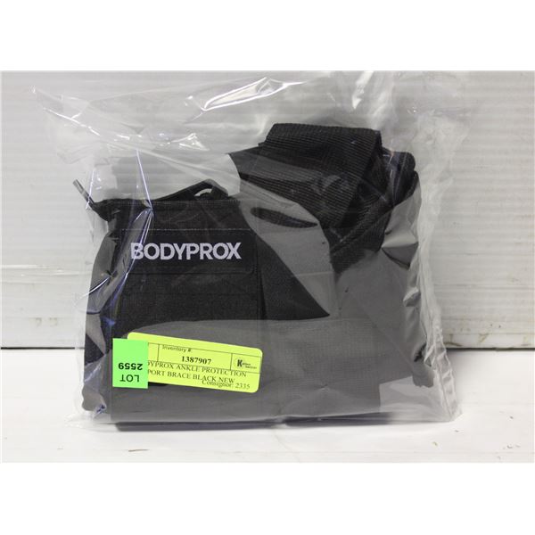 BODYPROX ANKLE PROTECTION SUPPORT BRACE BLACK NEW