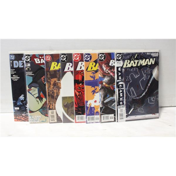 DC COMICS LOT OF 8 BATMAN COMICS