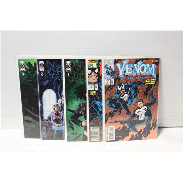 COMIC LOT NO PLACE LIKE HOME #1-3, VENOM #1
