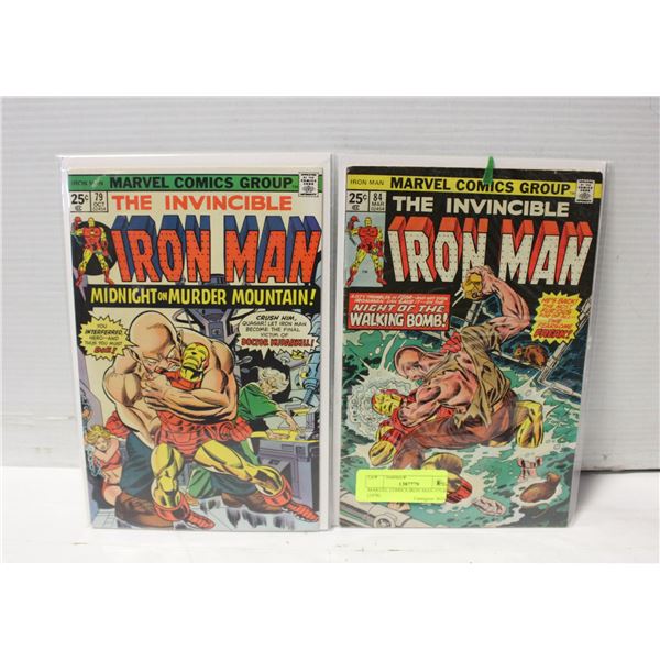 MARVEL COMICS IRON MAN #79,84 (1976)