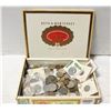 Image 1 : CIGAR BOX FULL OF COLLECTOR COINS