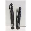 Image 1 : 2 AFRICAN CARVINGS  15" HIGH - ESTATE