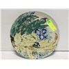 Image 1 : VINTAGE HAND PAINTED POTTERY DECORATIVE 12" PLATE