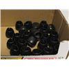 Image 1 : 24 PCS SILICONE CHAIR LEG FLOOR PROTECTORS BLACK