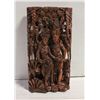 Image 1 : VINTAGE BALINESE HAND CARVED WALL PANEL 8" X 15"