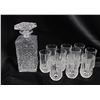 Image 1 : VINTAGE CRYSTAL DECANTER & GLASSES