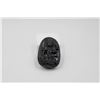 Image 1 : #163-NATURAL BLACK OBSIDIAN BUDDHIST PENDANT