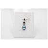 Image 1 : #253-NATURAL SKY BLUE TOPAZ & CZ PENDANT
