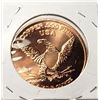 Image 2 : 14)  ONE OUNCE OF FINER COPPER, ROUND DEPICTS