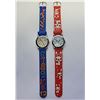 Image 1 : 23)  LOT OF 2 KIDS WATCHES WITH GEL BANDS &