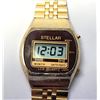 Image 1 : 24)  VINTAGE GOLD TONE LCD QUARTZ VINTASE