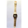 Image 2 : 24)  VINTAGE GOLD TONE LCD QUARTZ VINTASE