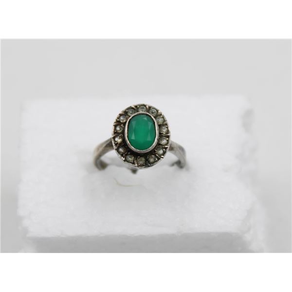 VINTAGE 1920'S SILVER RING 925 SIZE 7