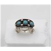 Image 1 : HEAVY SILVER TURQUOISE RING 925 SIZE 8-1/2