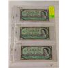 Image 1 : 1867 1967 CANADA ONE DOLLAR BILLS NO SERIAL #'S