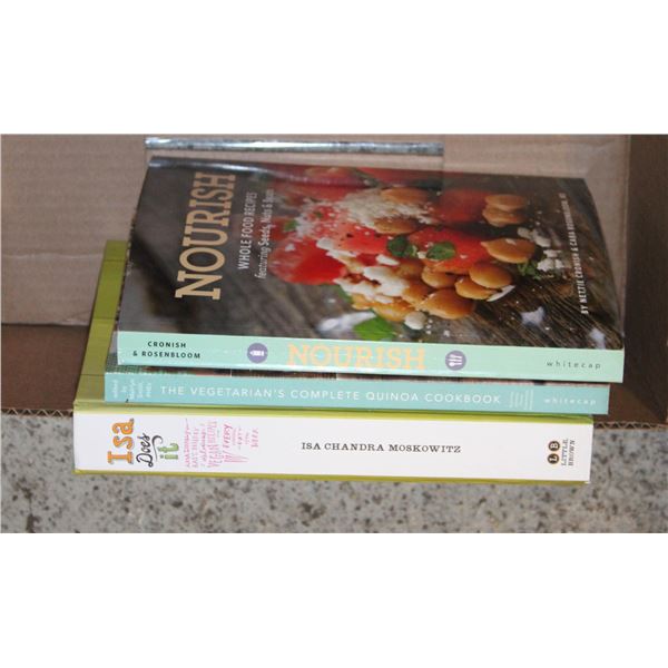VEGAN/VEGETARIAN COOKBOOKS BOX LOT