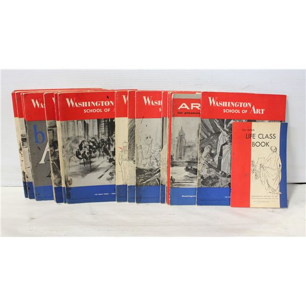 VINTAGE WASHINGTON SCHOOL OF ART LESSON BOOKS