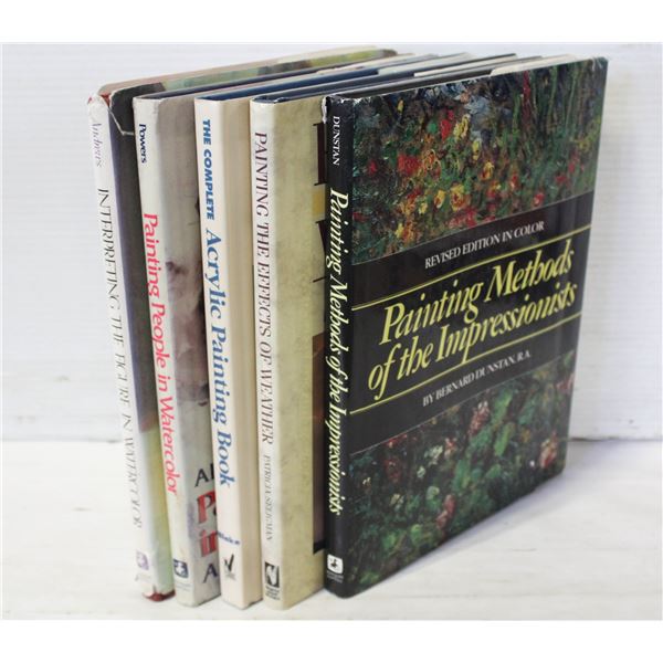 ART HOW TO BOOKS HARD COVER LOT OF 5