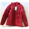 Image 1 : RED WOMENS INSULATED WINTER JACKET SIZE MEDIUM