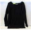 Image 1 : LADIES BLACK FLEECE SWEATER SIZE LARGE