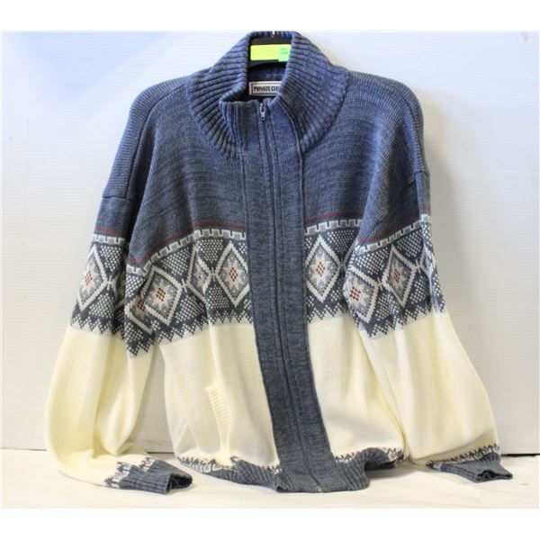 XL MENS SWEATER JACKET - NEW