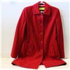 Image 1 : ESTATE LADIES RED BUTTON UP COST SIZE SMALL