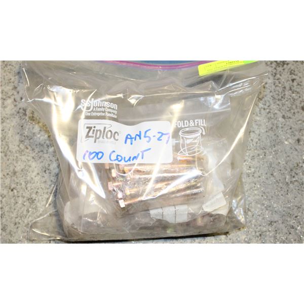 AN5-27 BOLTS 100 COUNT CADNIUM PLATED 3-1/2"