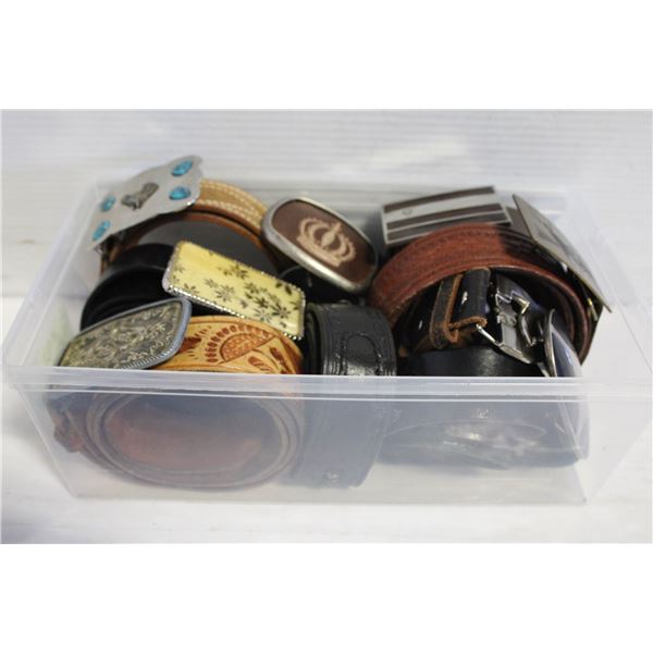 LEATHER BELTS & BUCKLES