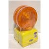 Image 1 : LOT OF 2- 6VT BATTERY POWERED LED AMBER BARRICADE