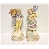 Image 1 : CORDEY PORCELAIN FIGURINES VICTORIAN GIRL & BOY