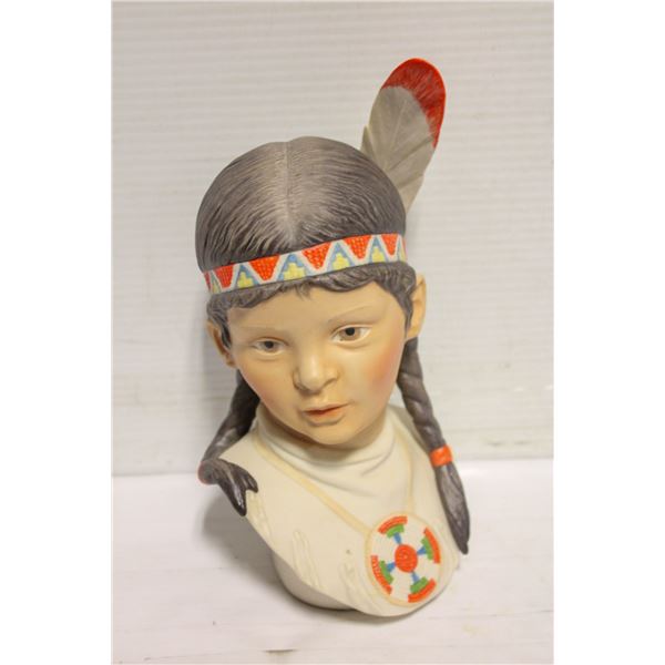 CYBIS "RUNNING DEER" PORCELAIN BUST FIGURINE 10"