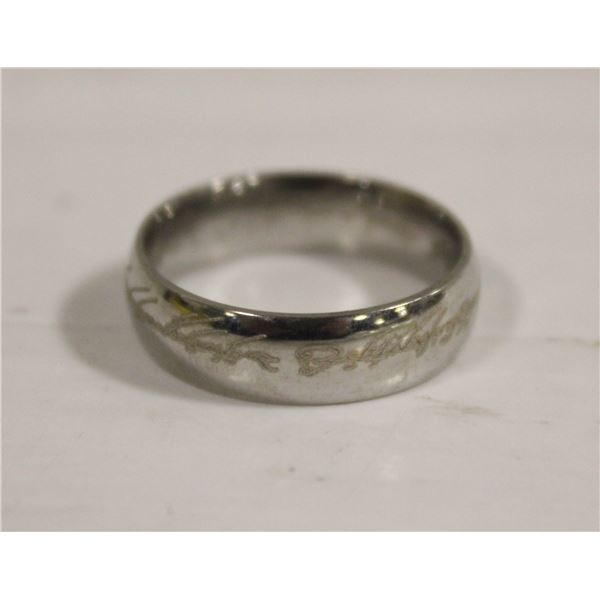 *REPLICA* KING RING LORD OF THE RINGS STAINLESS